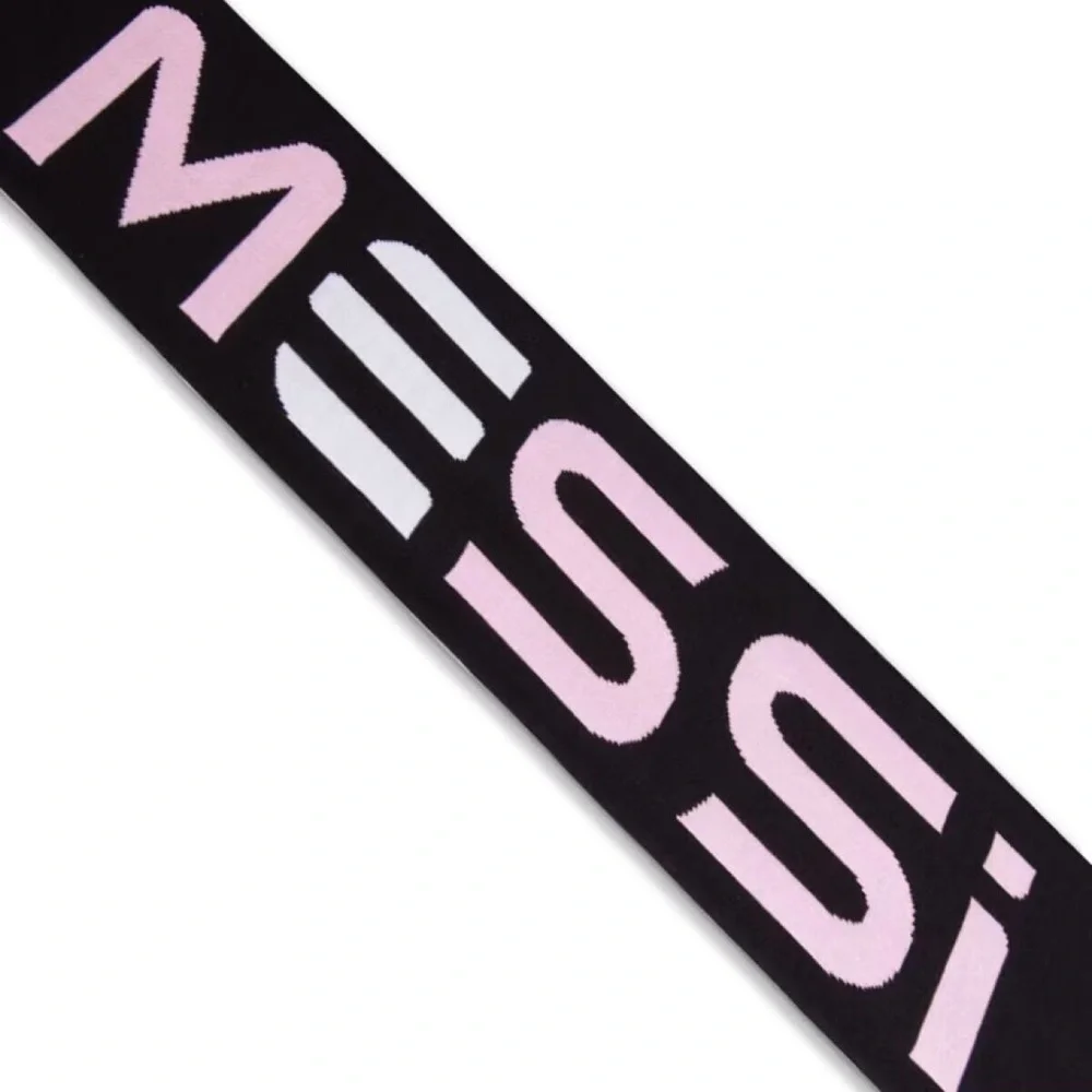 Adidas Inter Miami CF Lionel Messi Scarf JJ4393 Black Pink #10 Neck Wrap‎
